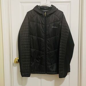 Eddie Bauer Men's Quilted Black Jacket